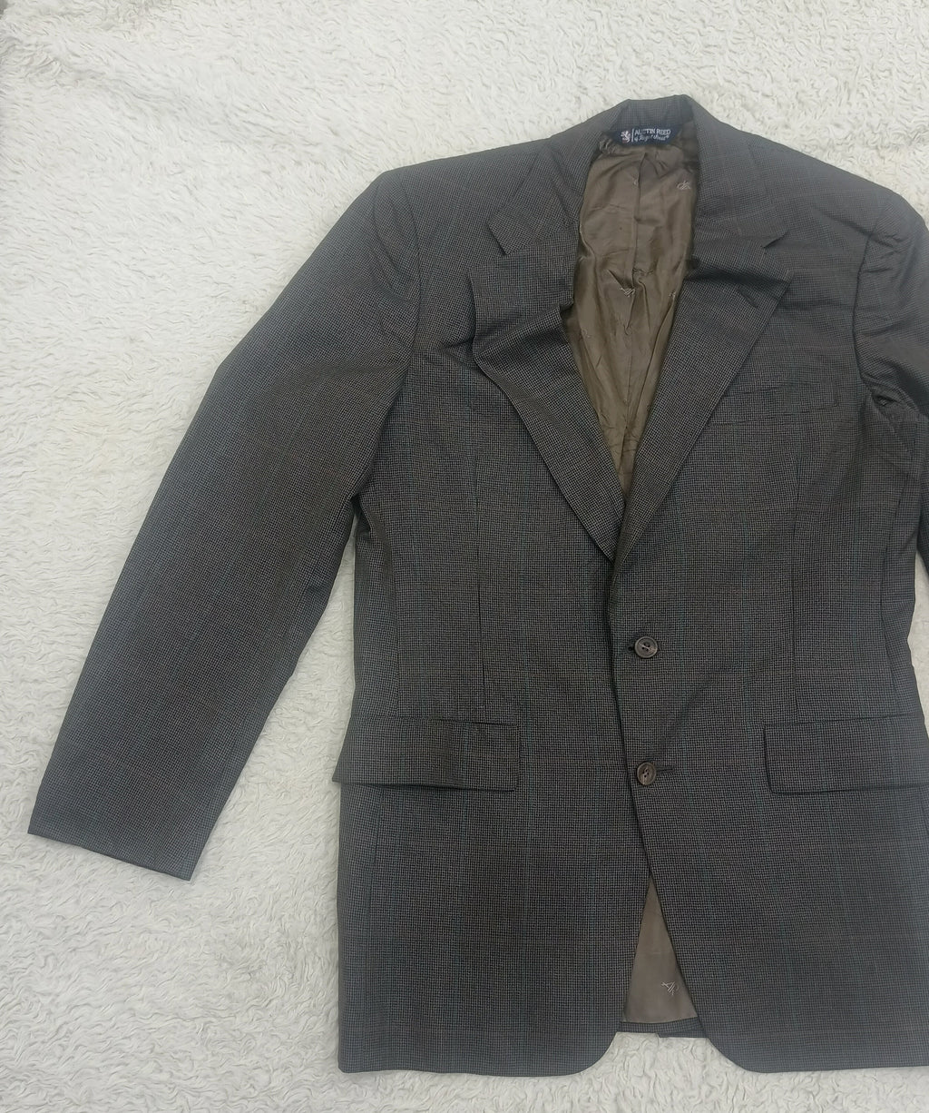 Men's Suit Jacket -Checkered Pattern-Thrift