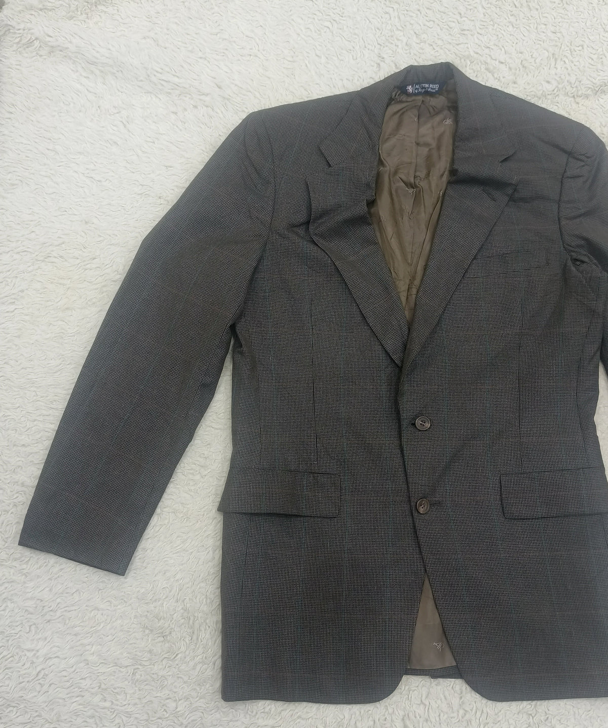 Men's Suit Jacket -Checkered Pattern-Thrift