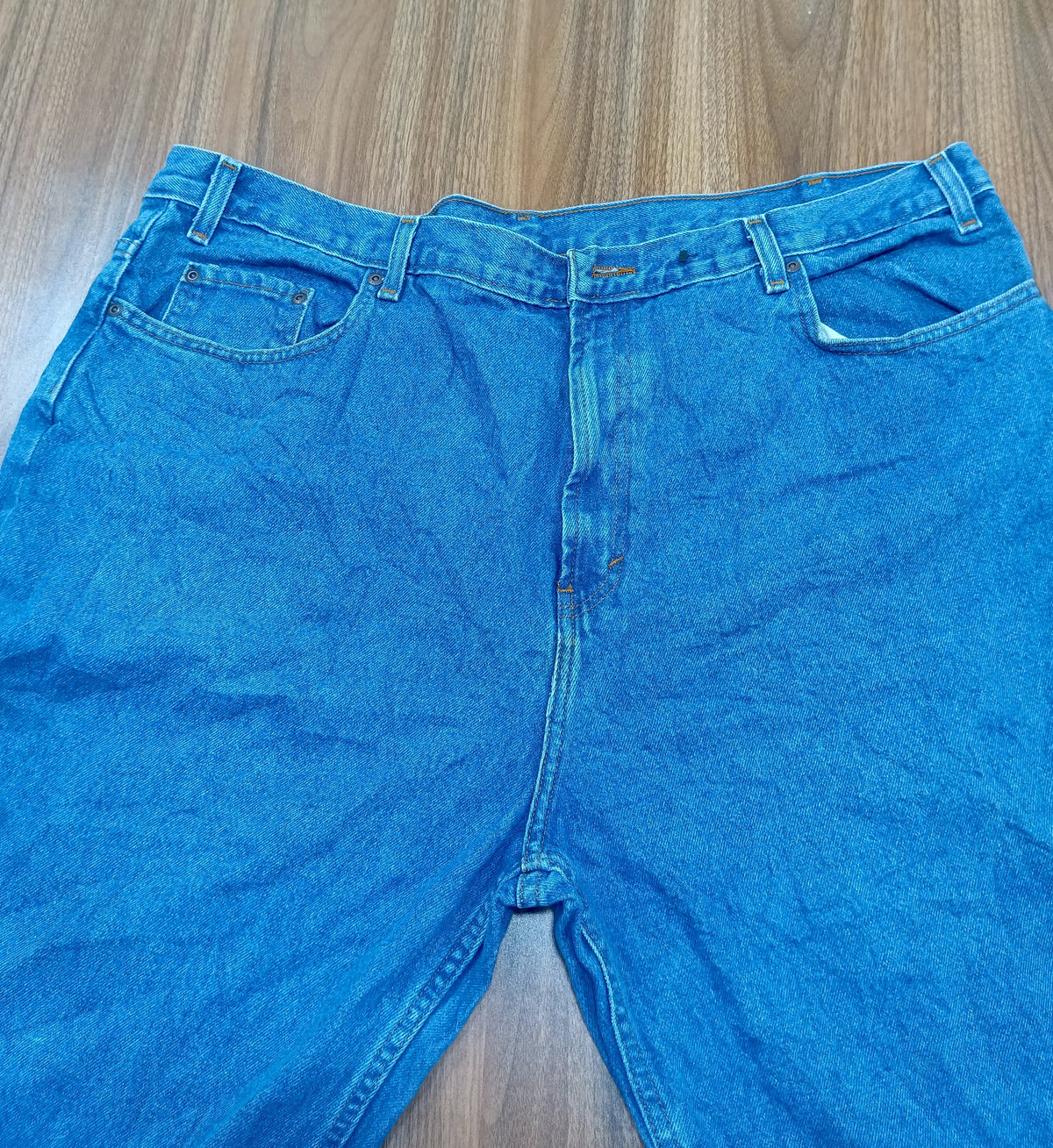 Men's  Kirkland Thrift Straight-Leg Jeans-wash blue denim