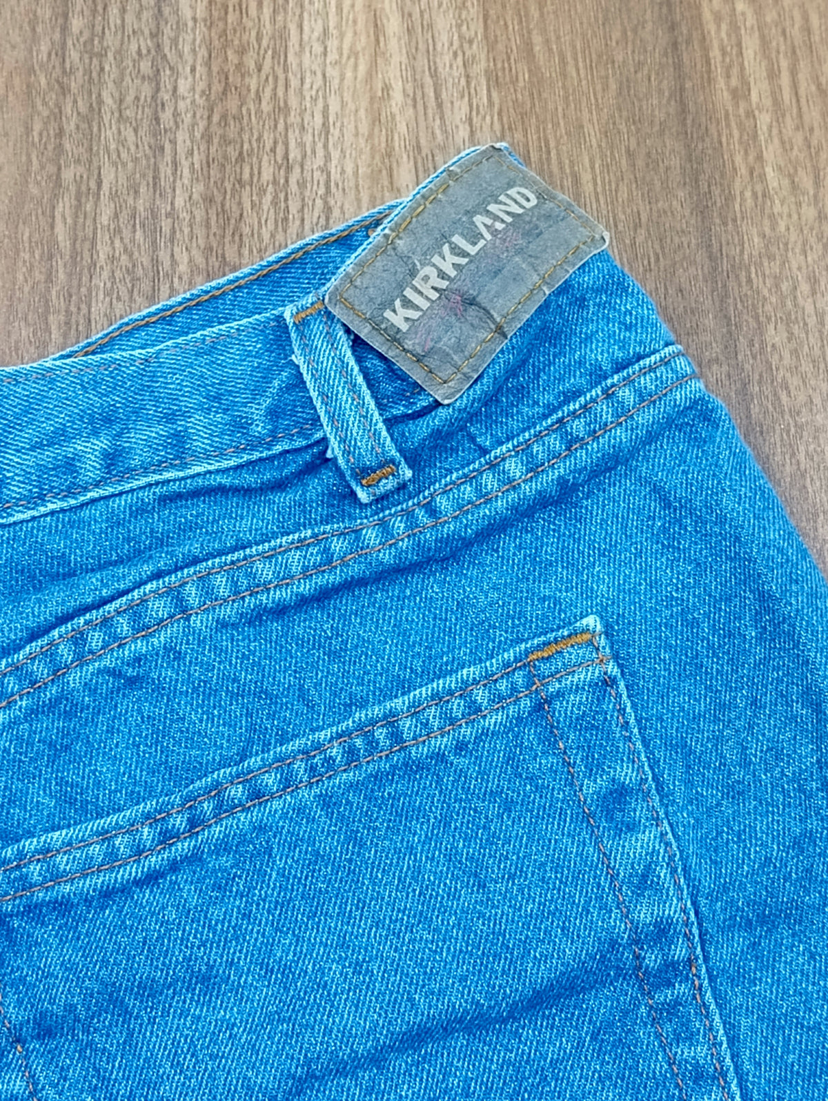 Men's  Kirkland Thrift Straight-Leg Jeans-wash blue denim