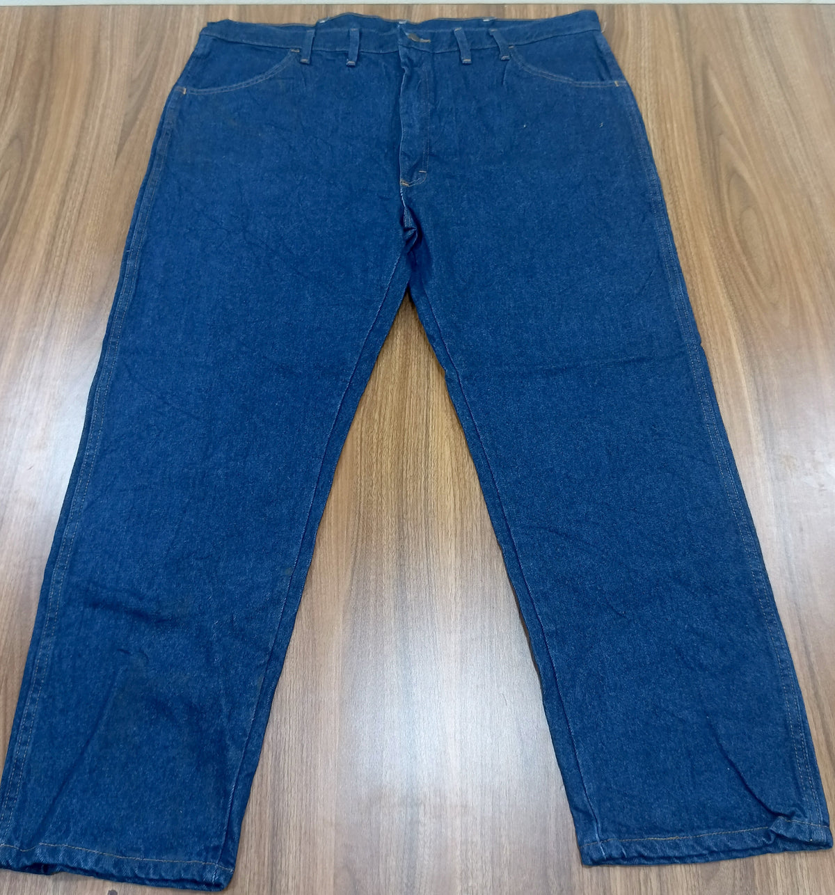 Men's  Rustler Thrift Straight-Leg Jeans- Deep blue