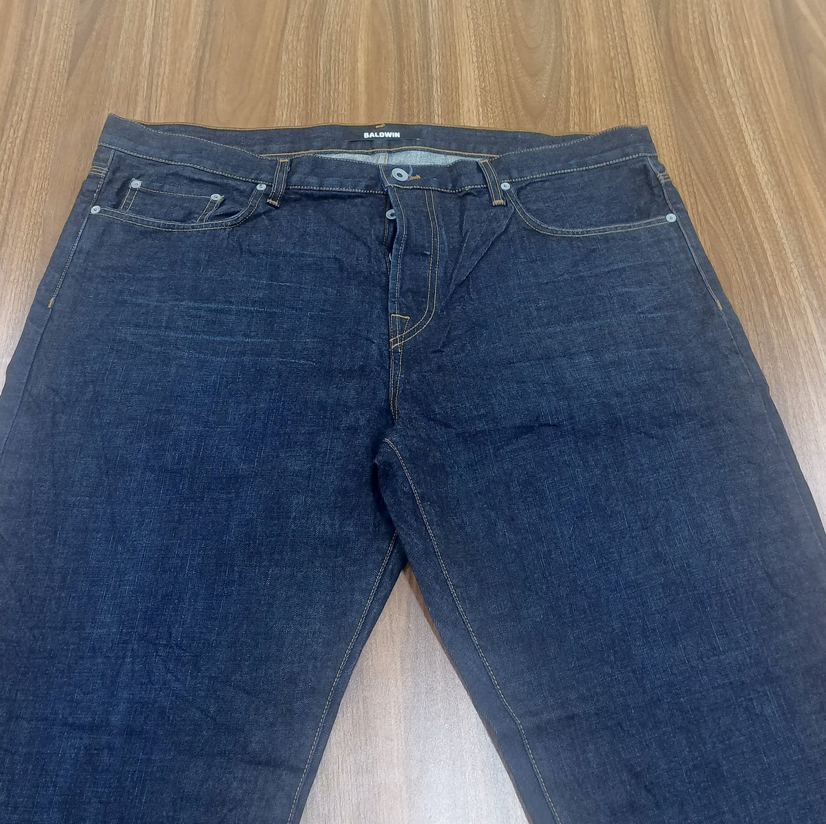 Men's Baldwin Thrift Straight-Leg Jeans- Deep Blue