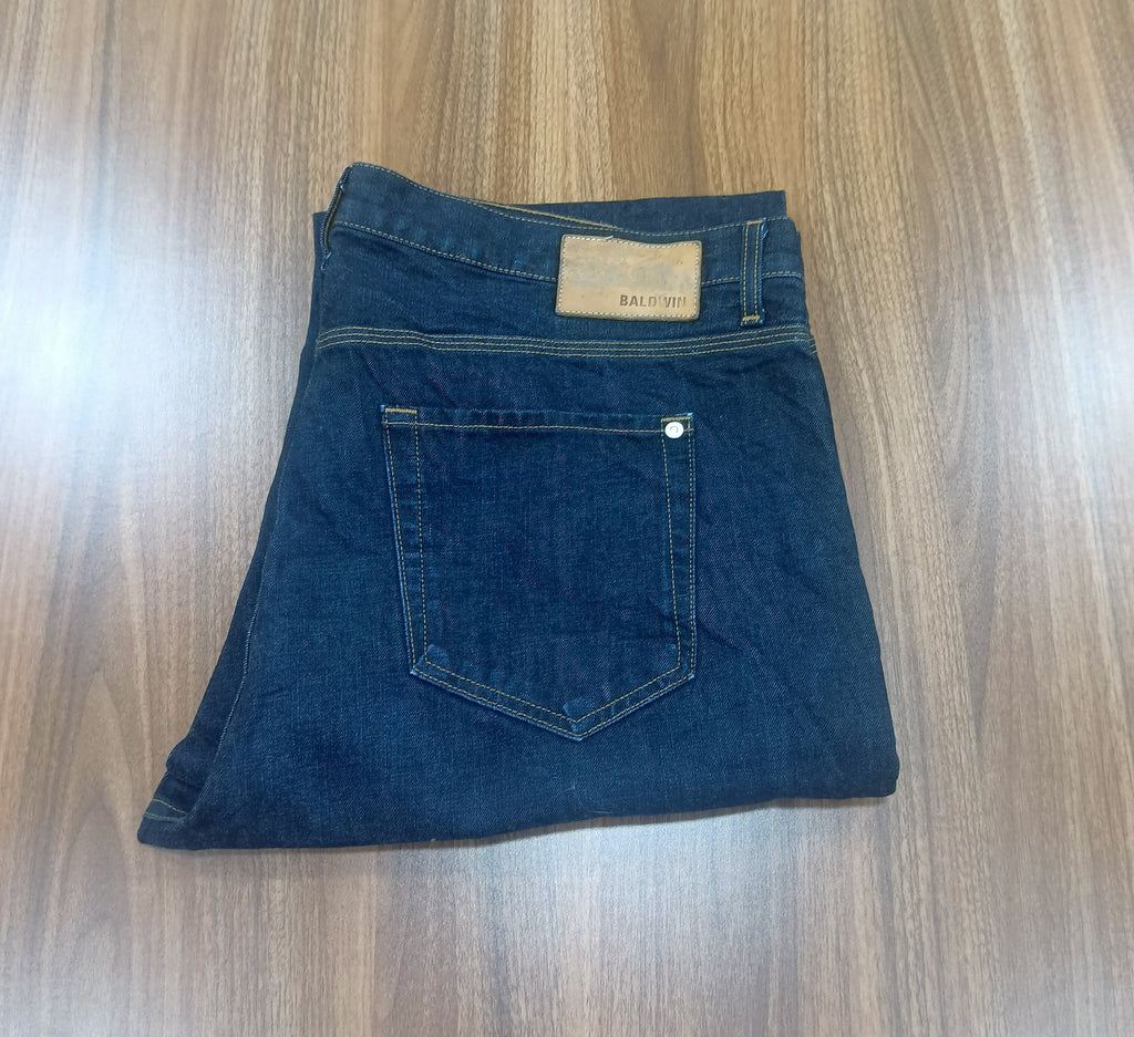Men's Baldwin Thrift Straight-Leg Jeans- Deep Blue