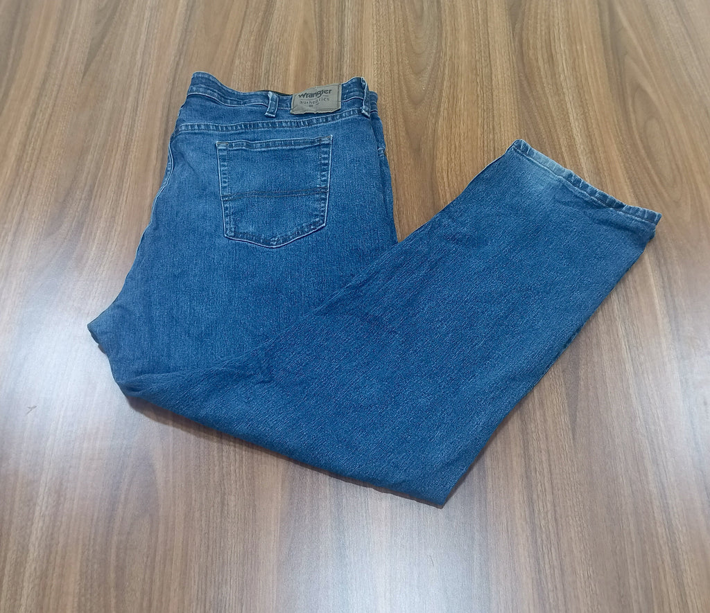 Men's Wrangler Thrift Straight-Leg Jeans- blue denim