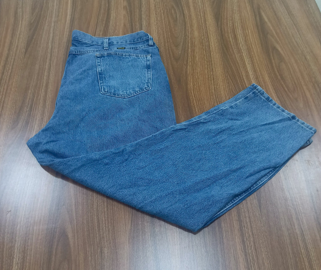 Men's Rustler Thrift Straight-Leg Jeans- light blue denim jeans