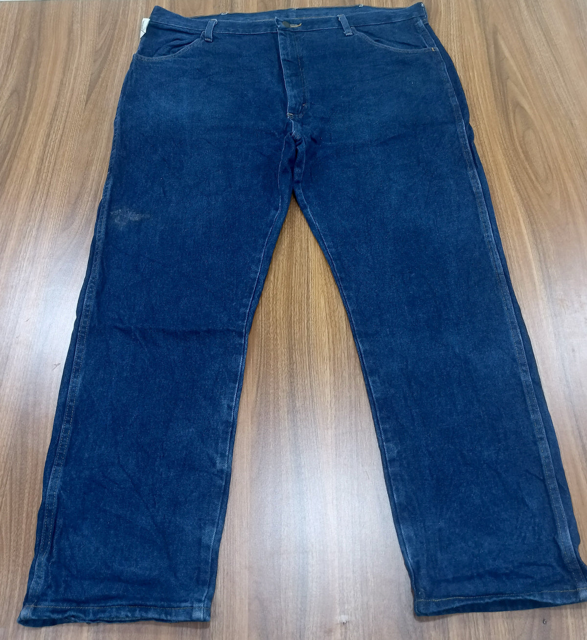 Men's Rustler Thrift Straight-Leg Jeans-  dark blue denim