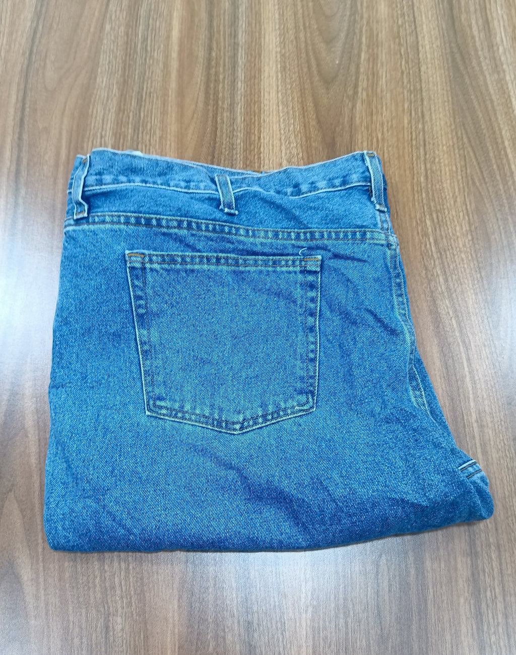Men's Thrift Straight-Leg Jeans- blue denim