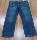 Men's Wrangler Thrift Straight-Leg Jeans- dark blue denim
