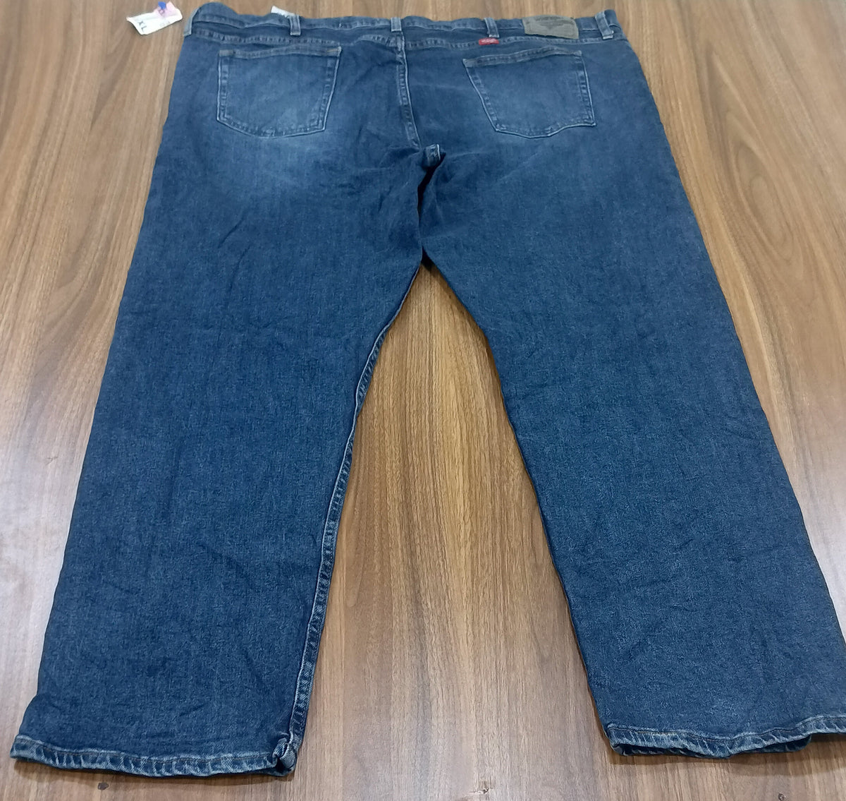 Men's Wrangler Thrift Straight-Leg Jeans- dark blue denim