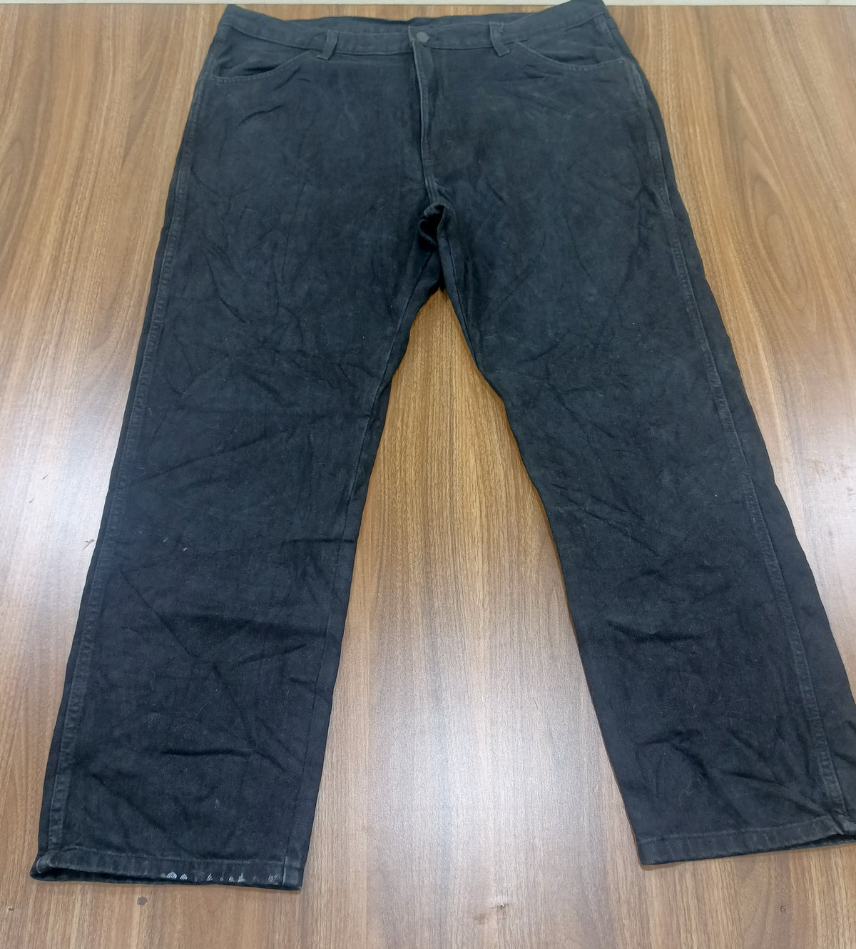 Men's Rustler Thrift Straight-Leg Jeans-  Black