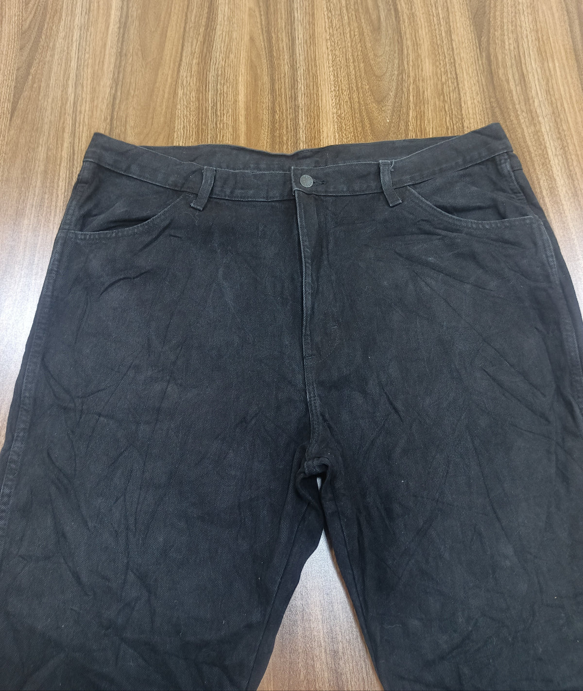Men's Rustler Thrift Straight-Leg Jeans-  Black