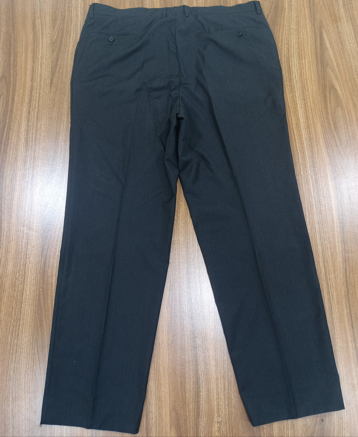 Men's Gray Straight -Leg Pant Trouser-Thrift