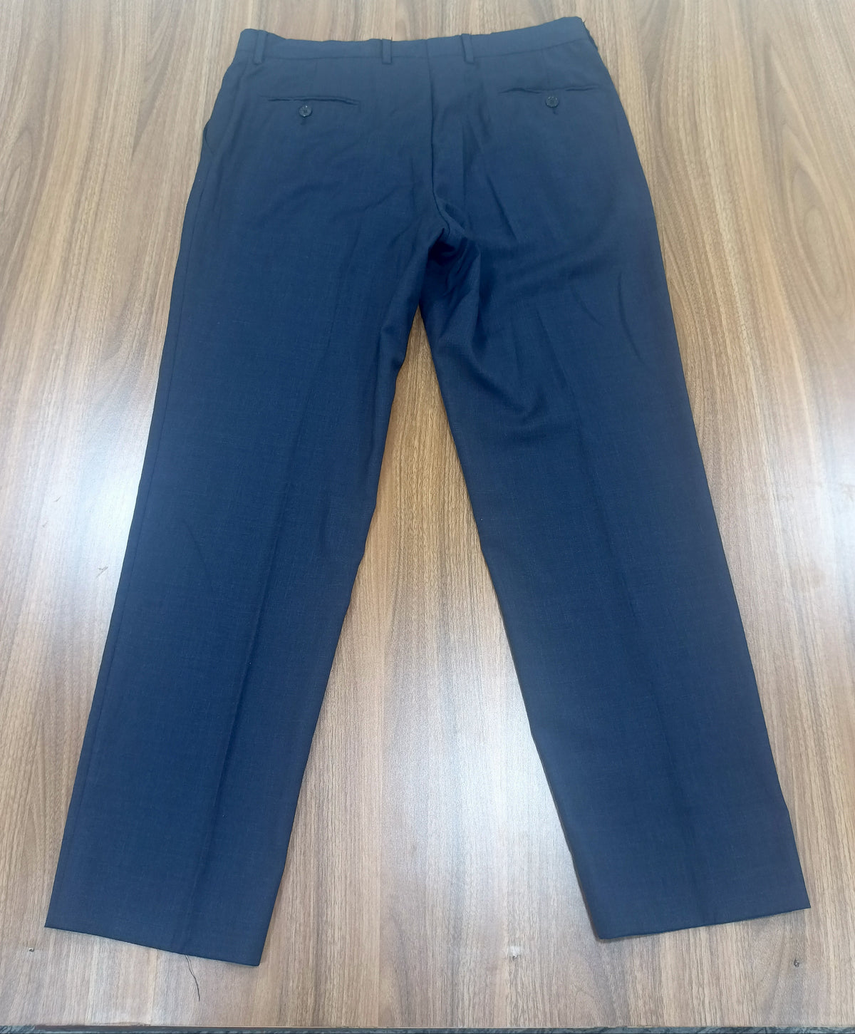 Men's Navy Blue Straight -Leg Pant Trouser-Thrift
