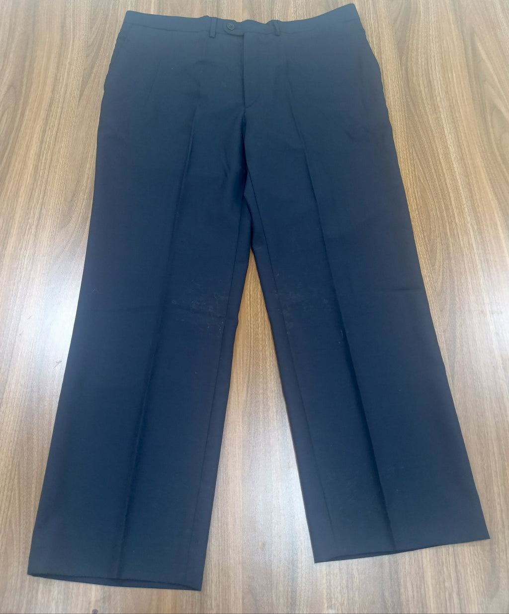 Men's Navy Blue Straight -Leg Pant Trouser-Thrift