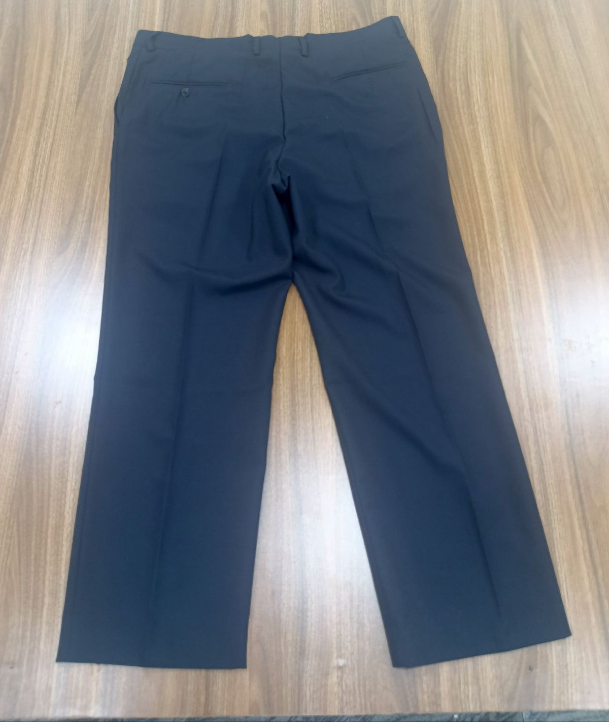 Men's Navy Blue Straight -Leg Pant Trouser-Thrift