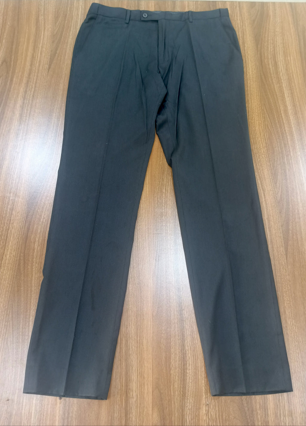 Men's Gray Straight -Leg Pant Trouser-Thrift