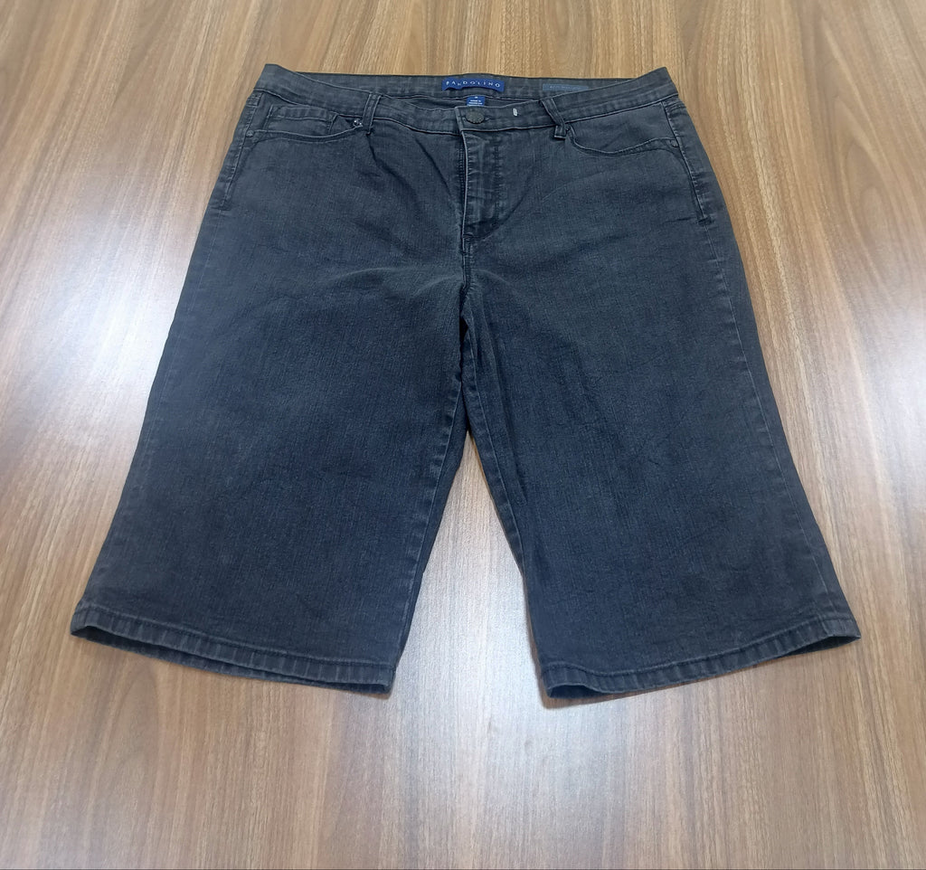 Women's Jean Shorts-Gray-Highwaist- Thrift