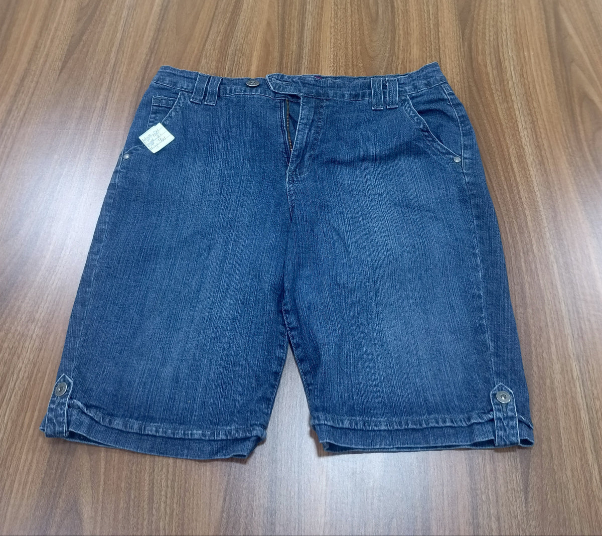 Women's Baggy Jean Shorts-Denim-Highwaist- Thrift