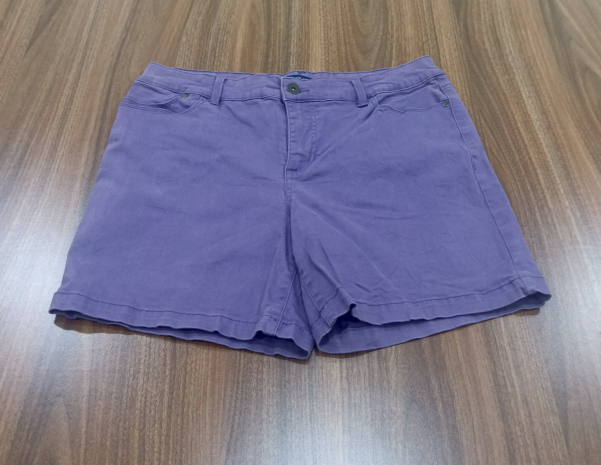 Women's purple Jean Bumshorts -Highwaist- Thrift
