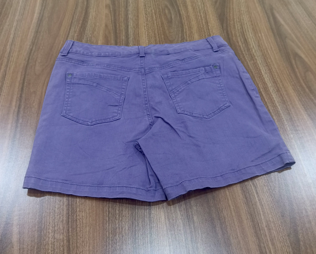 Women's purple Jean Bumshorts -Highwaist- Thrift