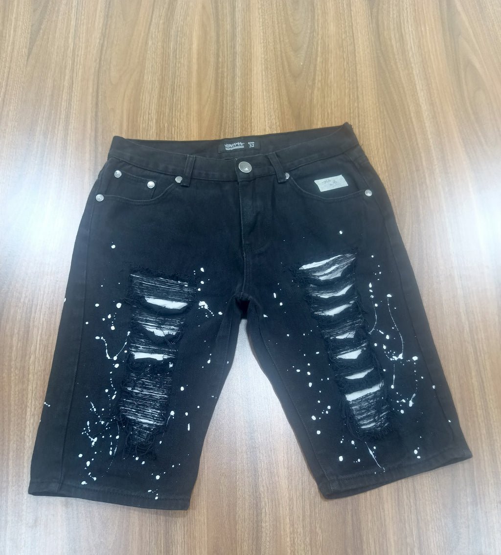 men's  Jean short -Black-Thrift