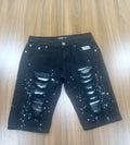 men's  Jean short -Black-Thrift