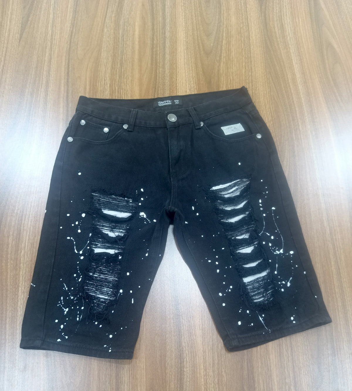 men's  Jean short -Black-Thrift