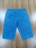 Women's Capri Denim Jean shorts -High-waistband -Thrift