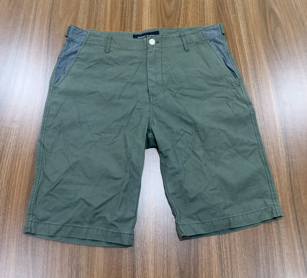 Men's Chinos Shorts-Olive green-Thrift