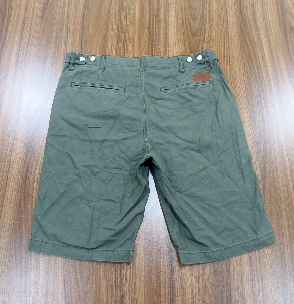 Men's Chinos Shorts-Olive green-Thrift