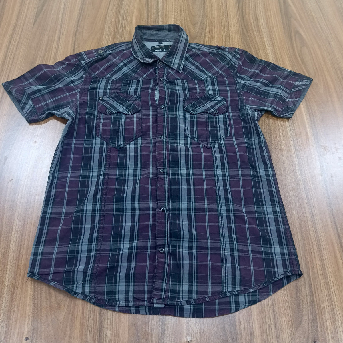 Men's Shirt-Checkred-Thrift