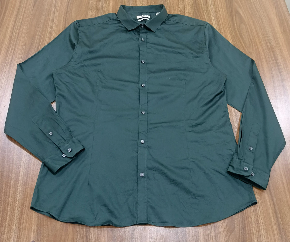 Men's Shirt-Olive Green-Thrift