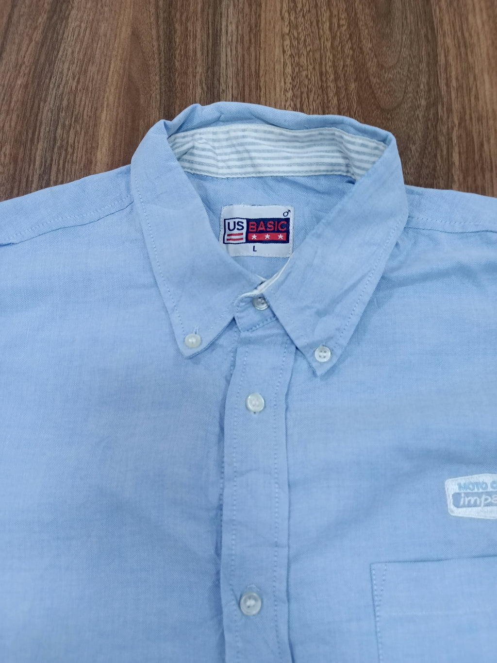 Men's Shirt-Light Blue-Thrift