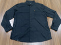 Men's Shirt- Dark Gray Patterned -Thrift