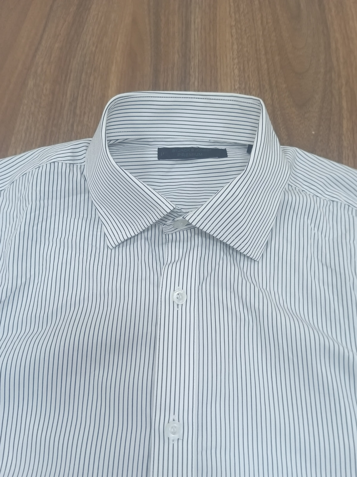 Men's Shirt-Blue Striped-Thrift