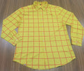 Men's Shirt-red grid pattern-Thrift