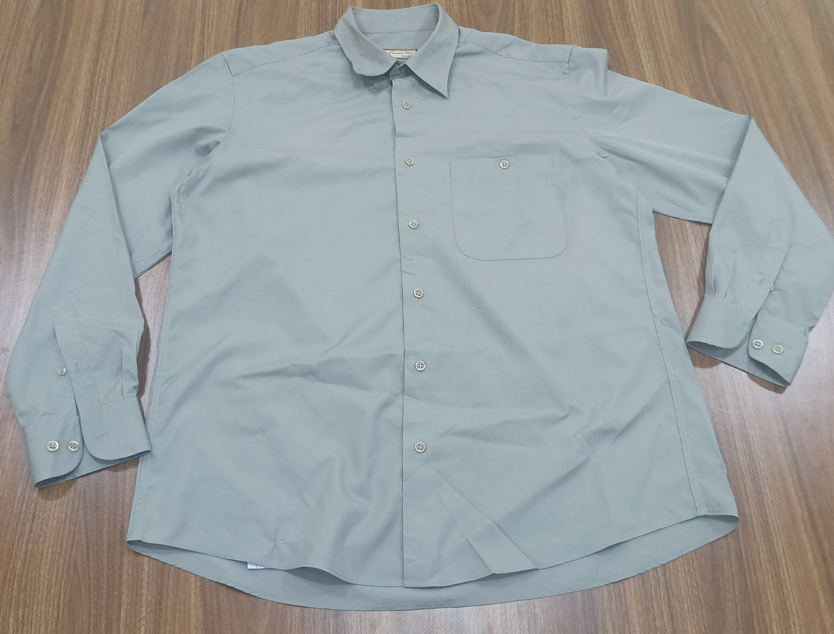 Men's Shirt-Light Gray-Thrift