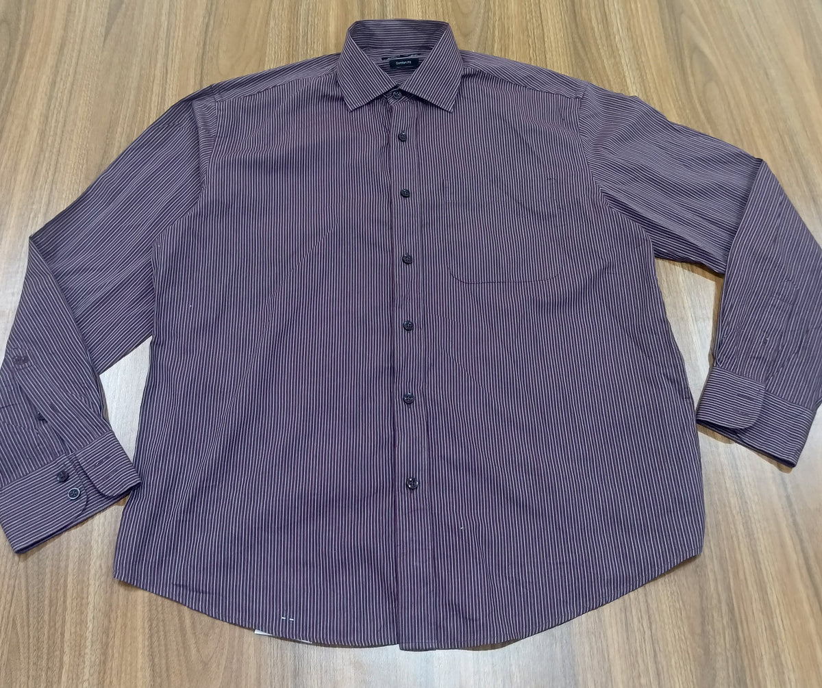 Men's Shirt-Whine-Striped-Thrift
