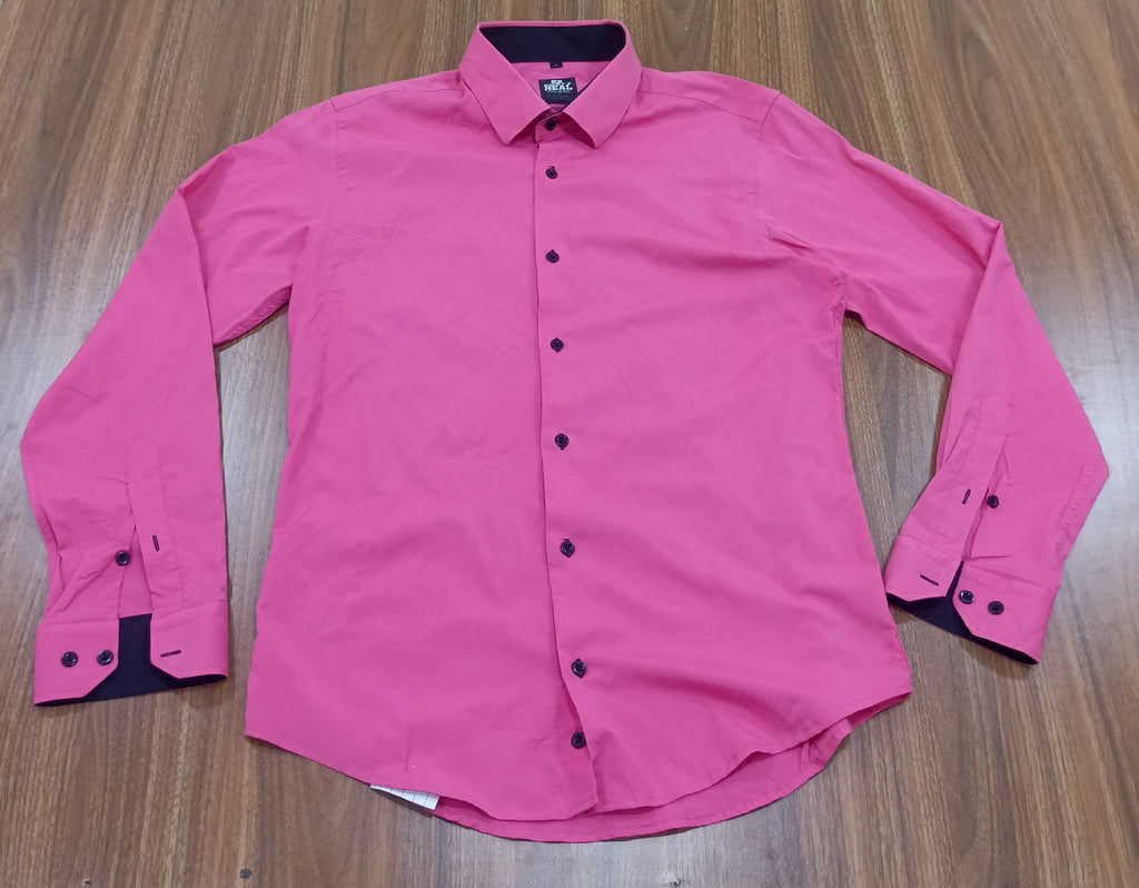 Men's Shirt-bright pink -Thrift