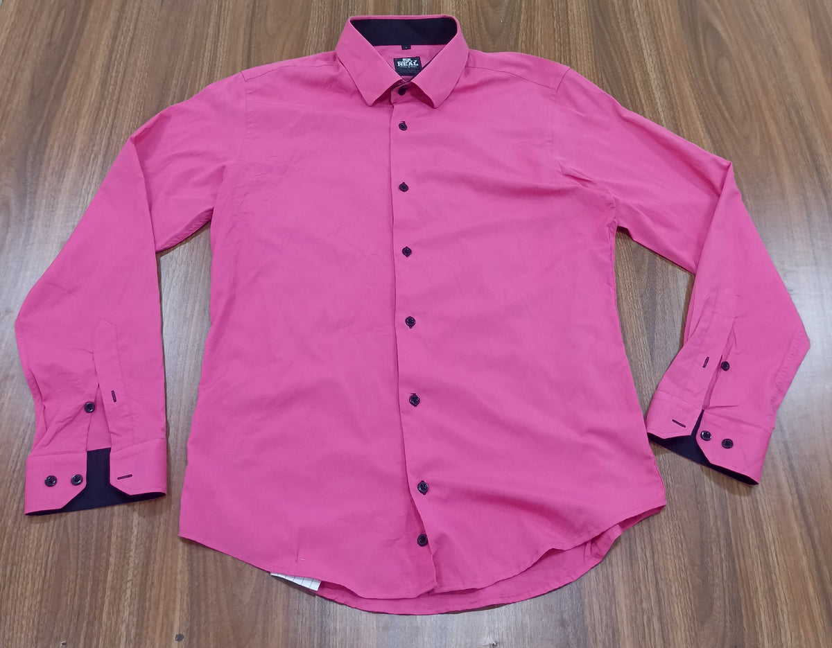 Men's Shirt-bright pink -Thrift