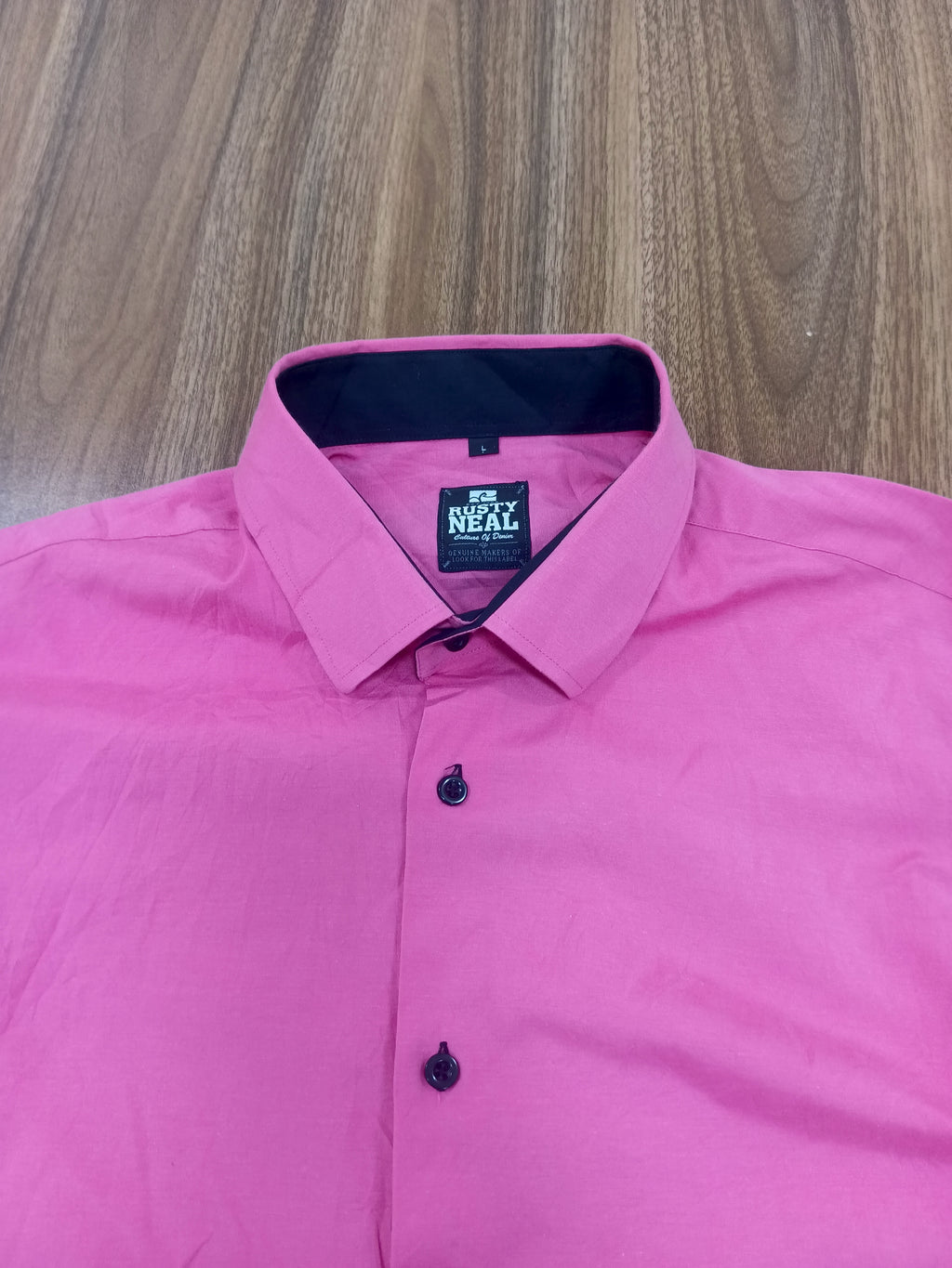 Men's Shirt-bright pink -Thrift