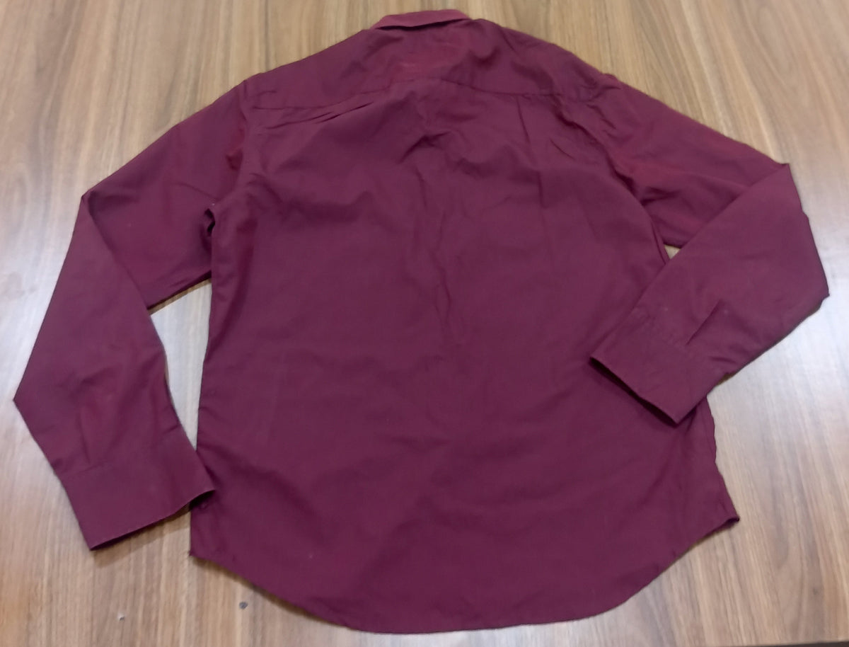 Men's Shirt-Burgundy -Thrift