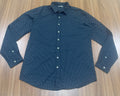 Men's Shirt-Navy Blue-Pattern -Thrift