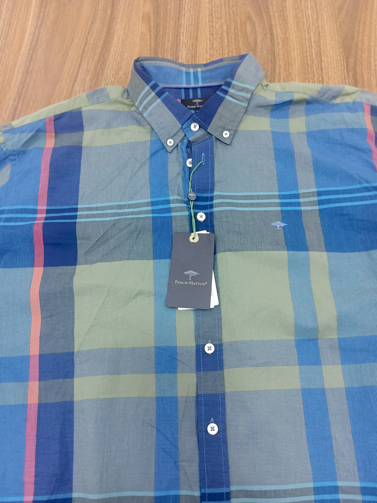 Men's Shirt-Check Pattern -Thrift