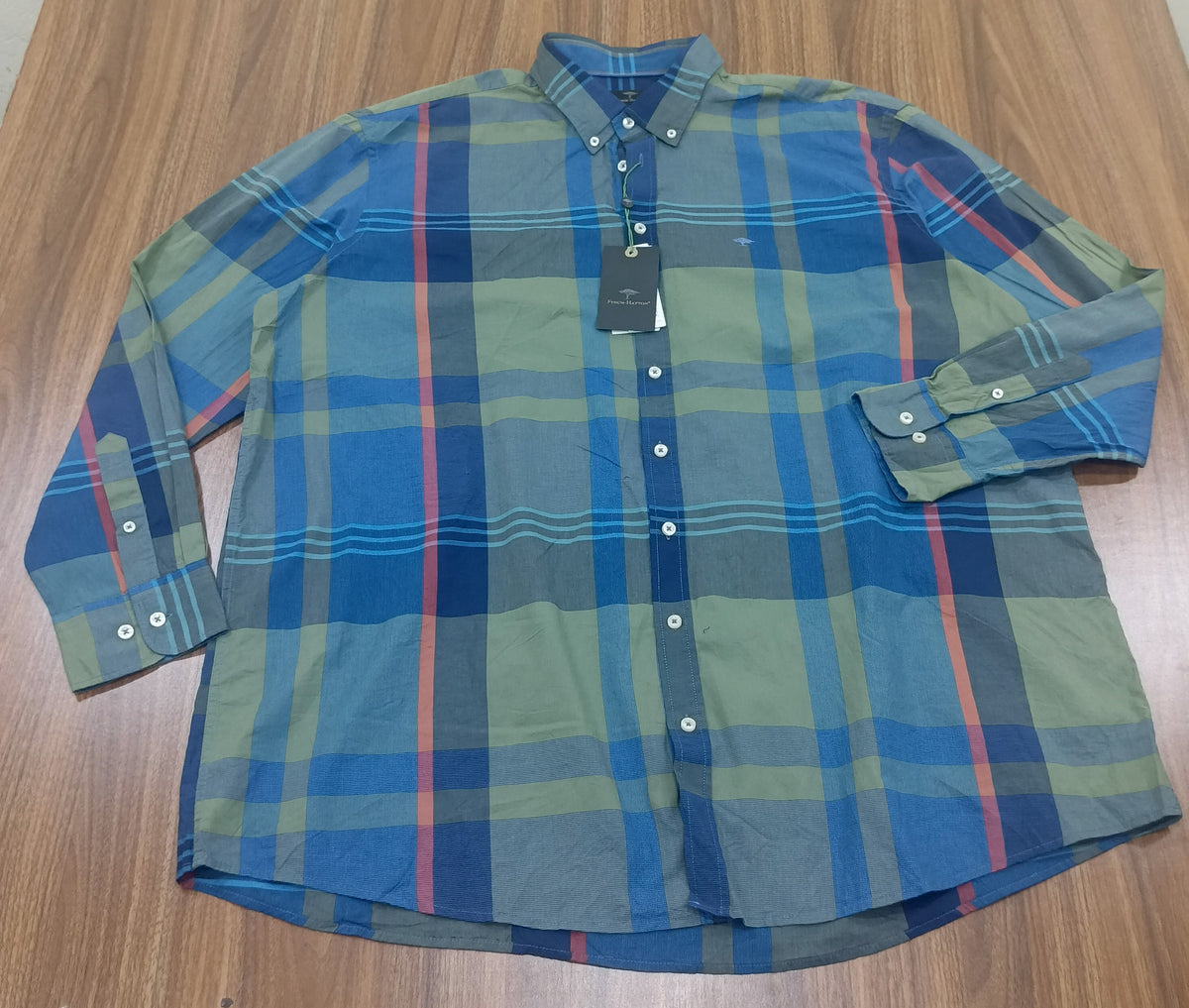 Men's Shirt-Check Pattern -Thrift