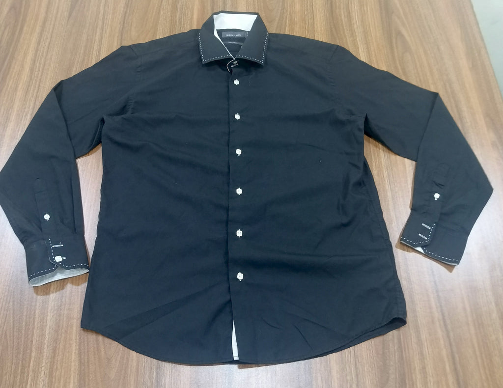 Men's Shirt-Black-Thrift