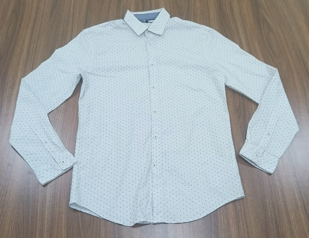 Men's Shirt-White-Pattern-Thrift