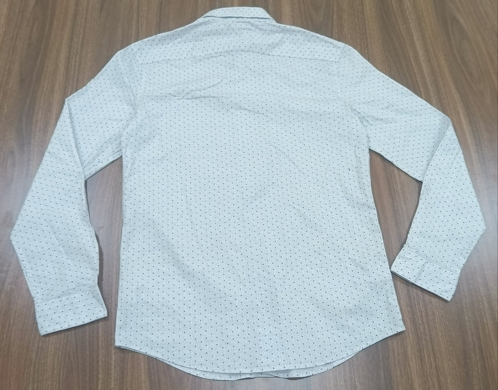 Men's Shirt-White-Pattern-Thrift