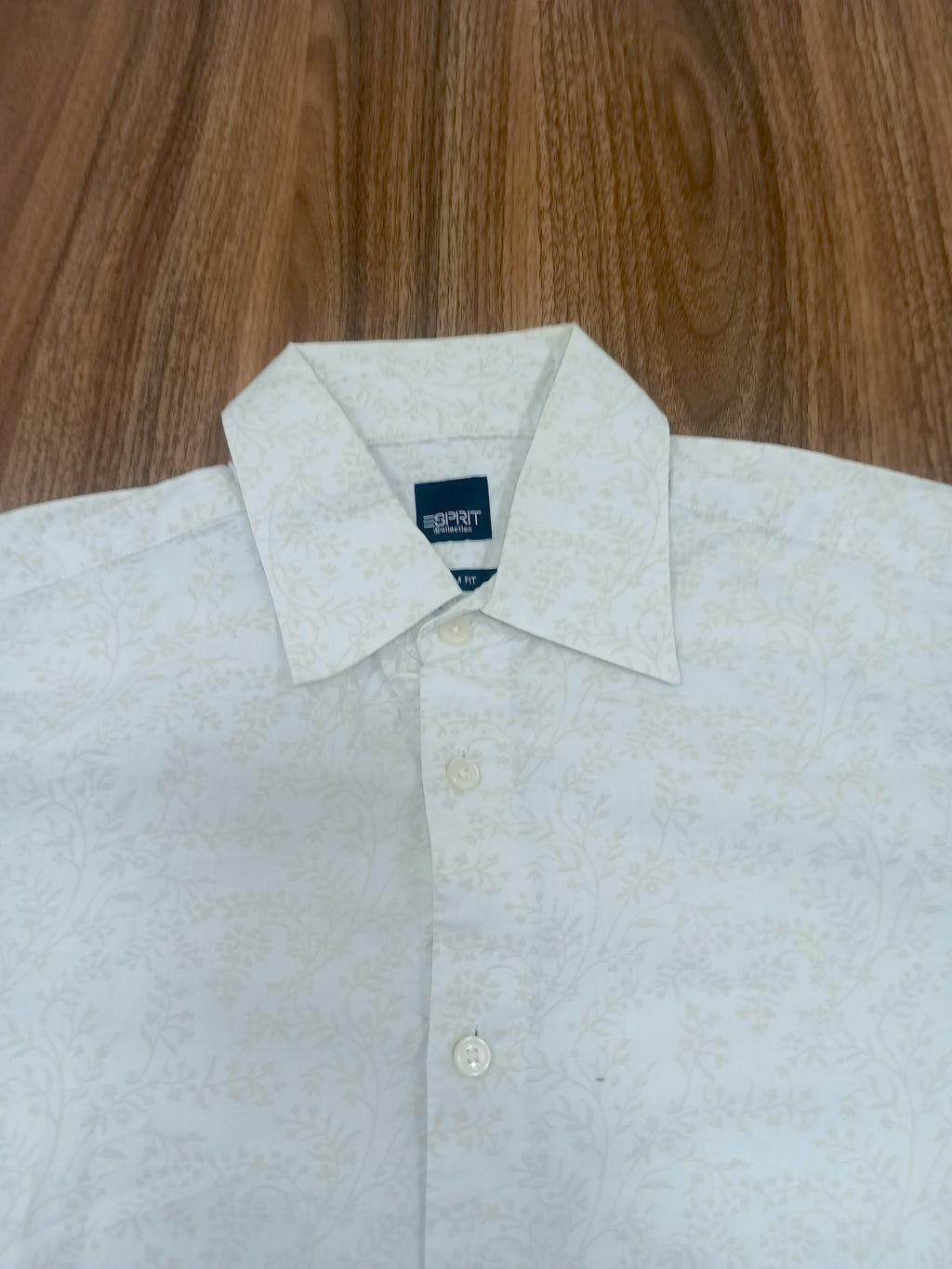 Men's Shirt-White-Pattern-Thrift
